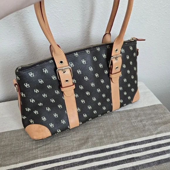 Dooney & Bourke Dark Brown and Tan Satchel, 4 Piece Set! - Picture 10 of 16